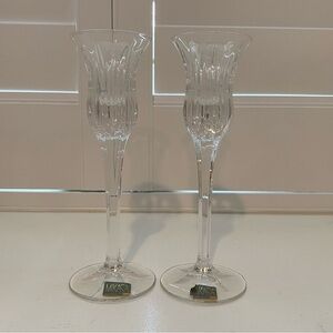 NIB Mikasa Icicles Candleholder 8” Pair